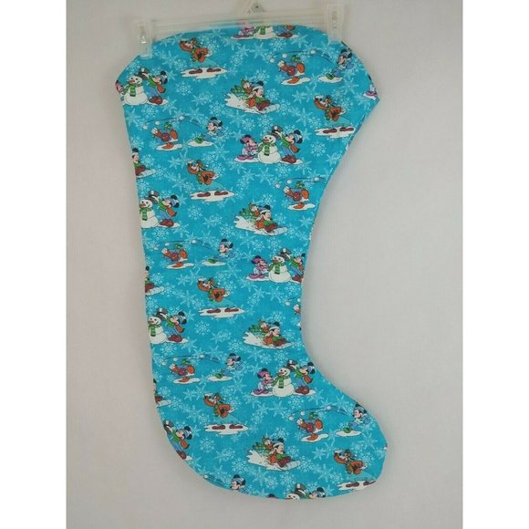 Disney Mickey Mouse & Friends Blue Hanging Christmas Stocking 33" Long - Picture 1 of 5